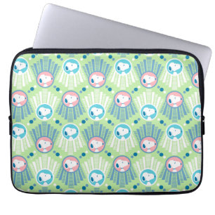 Peanuts Snoopy Mint Green Deco Dreams Pattern Laptop Sleeve