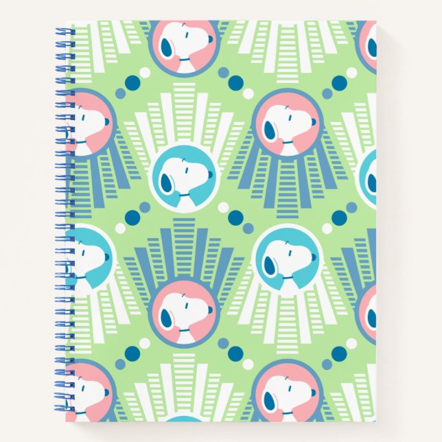 Peanuts | Snoopy Mint Green Deco Dreams Pattern Notebook (Front)