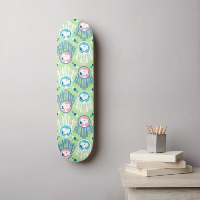 Peanuts | Snoopy Mint Green Deco Dreams Pattern Skateboard (Wall Art)