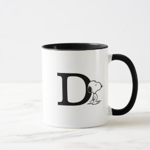 Peanuts Snoopy Monogram D Mug