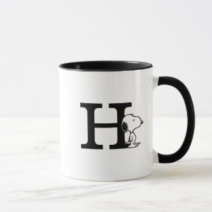 Peanuts Snoopy Monogram H Mug
