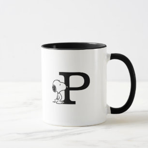Peanuts   Snoopy Monogram P Mug