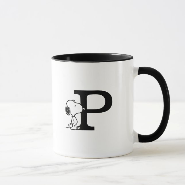 Peanuts | Snoopy Monogram P Mug (Right)