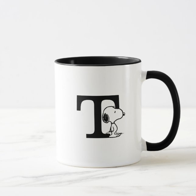 Peanuts | Snoopy Monogram T Mug (Right)