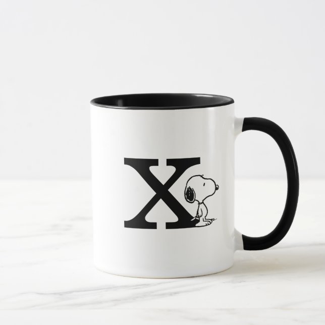 Peanuts | Snoopy Monogram X Mug (Right)