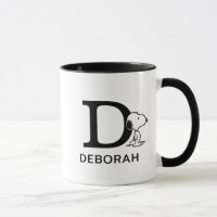 Peanuts | Snoopy Name & Monogram D
