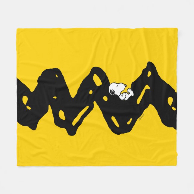 Peanuts | Snoopy Nap Fleece Blanket (Front (Horizontal))