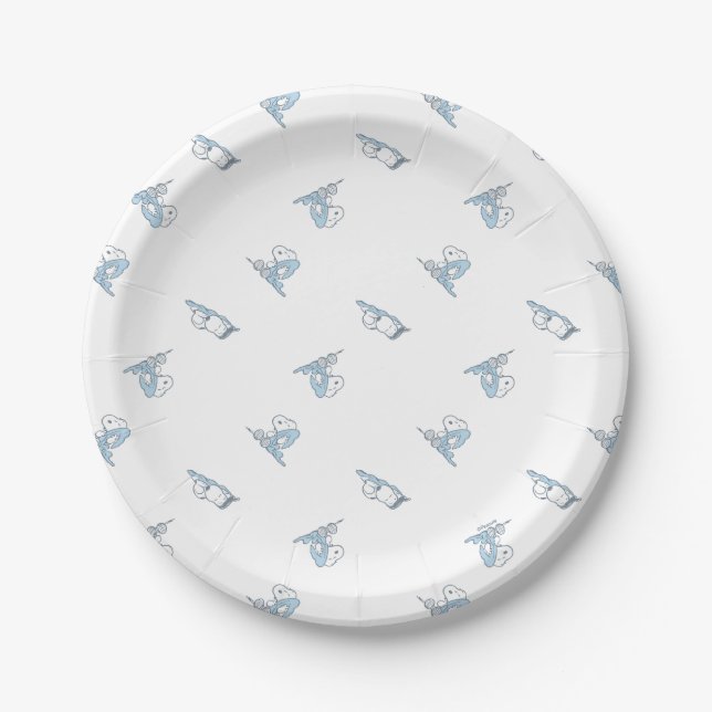 Peanuts | Snoopy Nap Time Pattern Paper Plate (Front)