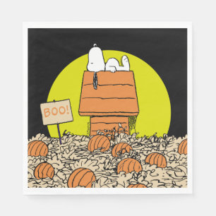 Peanuts   Snoopy Napping in the Pumpkin Patch Napkin