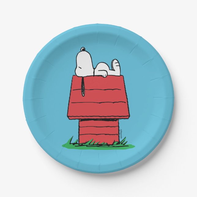 Peanuts | Snoopy Napping Paper Plate (Front)
