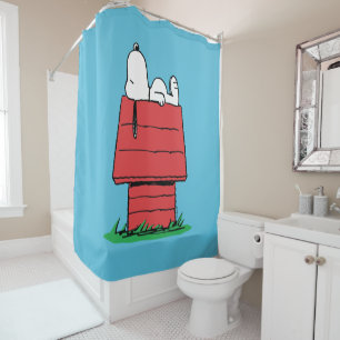 Peanuts   Snoopy Napping Shower Curtain