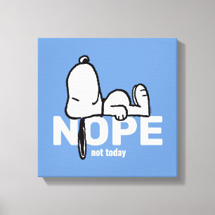 Peanuts Snoopy Not Today Canvas Print