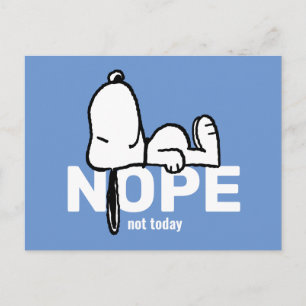 Peanuts   Snoopy Not Today Postcard