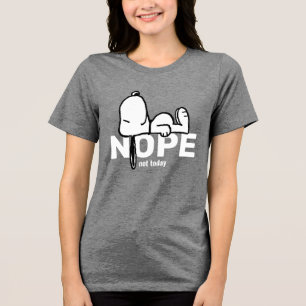 Peanuts Snoopy Not Today Tri-Blend Shirt