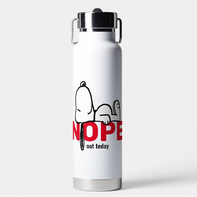 Peanuts | Snoopy Not Today Water Bottle (Front)