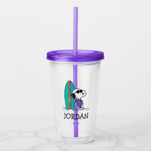Peanuts   Snoopy Ocean High Tide   Add Your Name Acrylic Tumbler