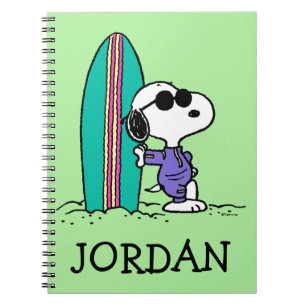 Peanuts   Snoopy Ocean High Tide   Add Your Name Notebook