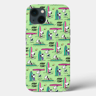 Peanuts Snoopy Ocean High Tide Pattern iPhone 13 Case