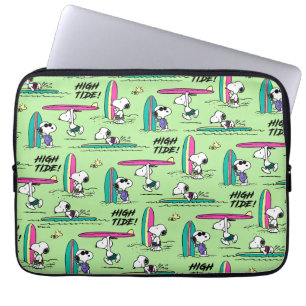 Peanuts   Snoopy Ocean High Tide Pattern Laptop Sleeve