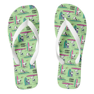 Peanuts   Snoopy Ocean High Tide Pattern Thongs