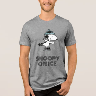 Peanuts   Snoopy On Ice Tri-Blend Shirt