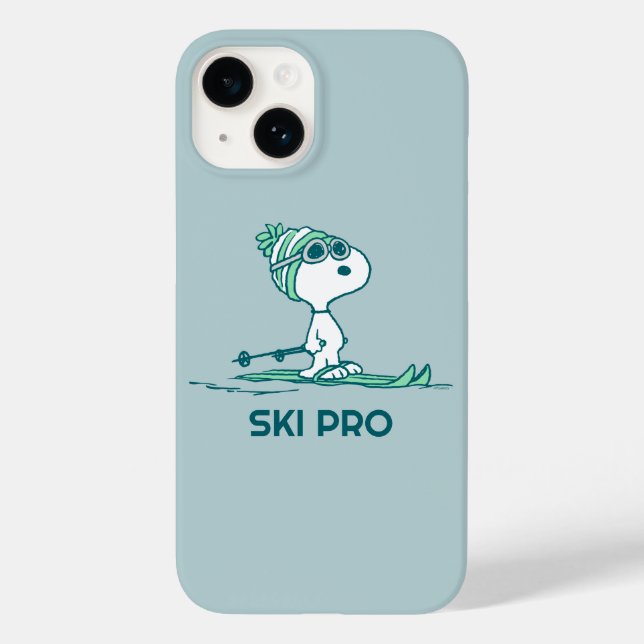 Peanuts | Snoopy on Skis Case-Mate iPhone Case (Back)