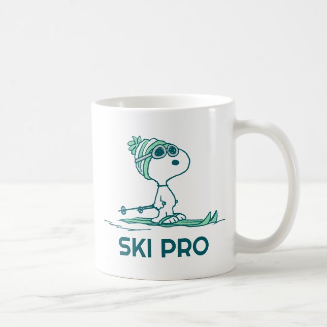 Peanuts | Snoopy on Skis Coffee Mug (Right)