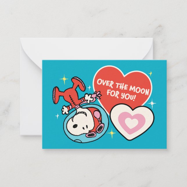 Peanuts | Snoopy Over The Moon For You Card (Front)