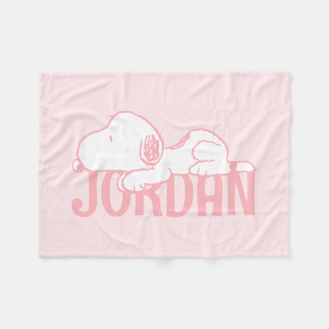 Peanuts | Snoopy Pastel Baby Fleece Blanket (Front (Horizontal))