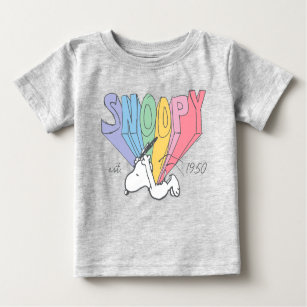 Peanuts   Snoopy Pastels in Flight Baby T-Shirt