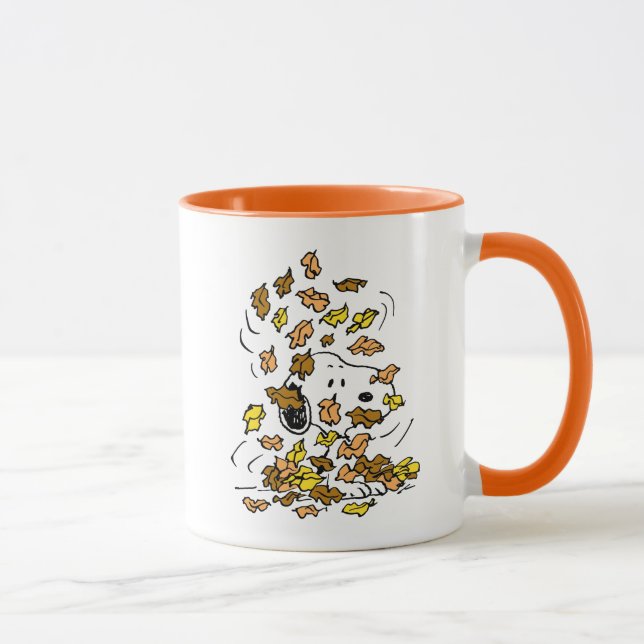 Peanuts | Snoopy Pile of Leaves Mug (Right)