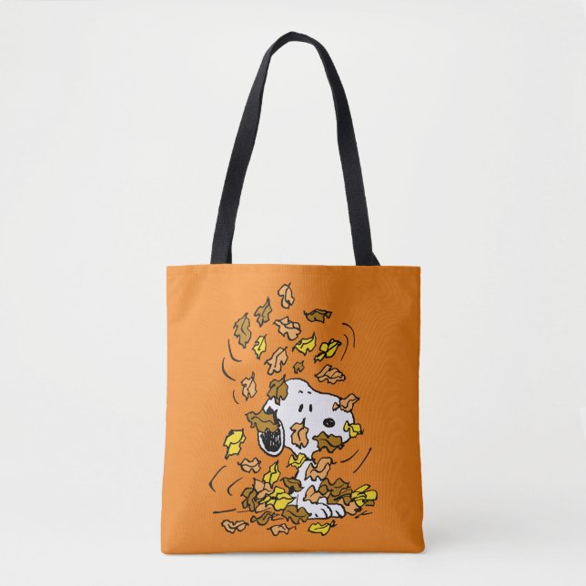Peanuts | Snoopy Pile of Leaves Tote Bag (Front)