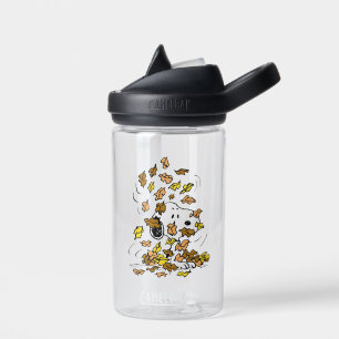 Peanuts Snoopy Pile of Leaves Water Bottle
