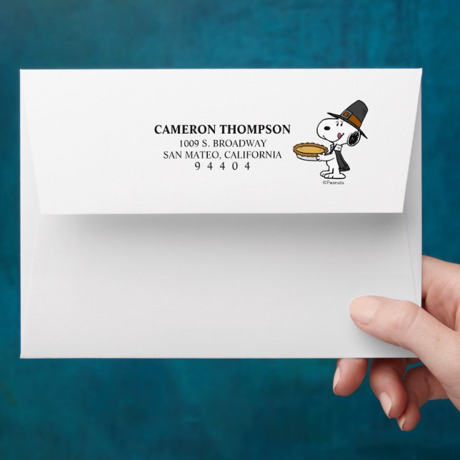 Peanuts | Snoopy Pilgrim Envelope (Hand)