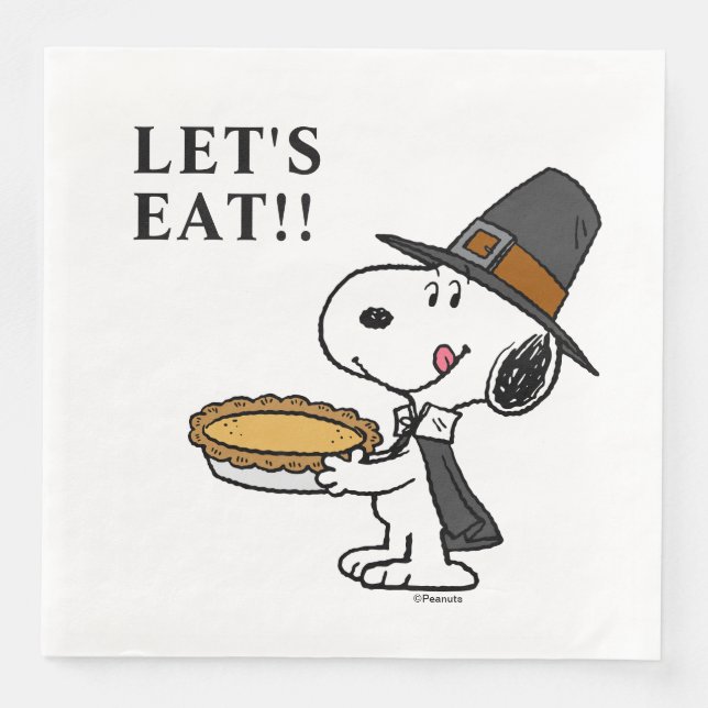 Peanuts | Snoopy Pilgrim Napkin (Front)