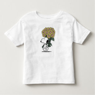 Peanuts Snoopy Pink-Daisy Flower Toddler T-Shirt