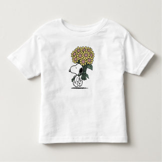 Peanuts Snoopy Pink-Daisy Flower Toddler T-Shirt