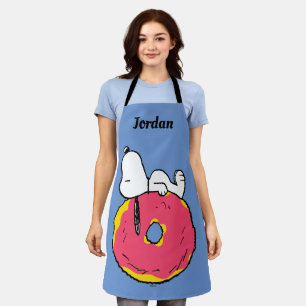 Peanuts   Snoopy Pink Doughnut Apron