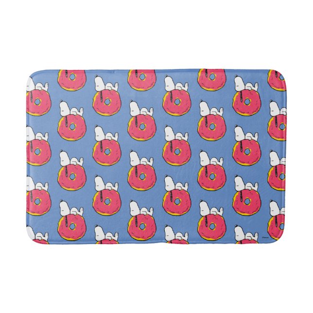 Peanuts | Snoopy Pink Doughnut Bath Mat (Front)