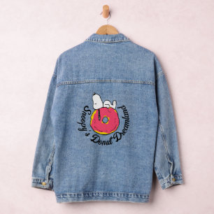 Peanuts Snoopy Pink Doughnut Denim Jacket