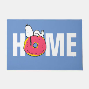 Peanuts   Snoopy Pink Doughnut Doormat