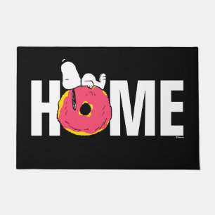 Peanuts Snoopy Pink Doughnut Doormat