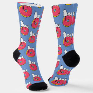 Peanuts   Snoopy Pink Doughnut Socks