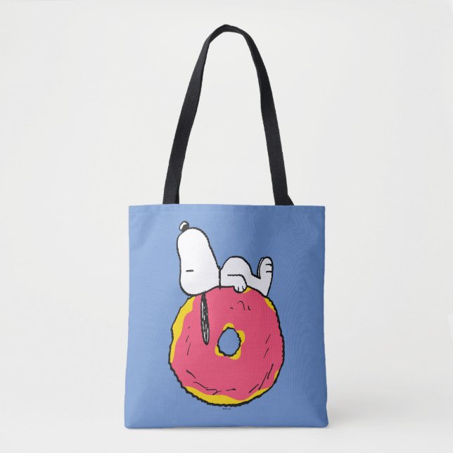 Peanuts | Snoopy Pink Doughnut Tote Bag (Front)