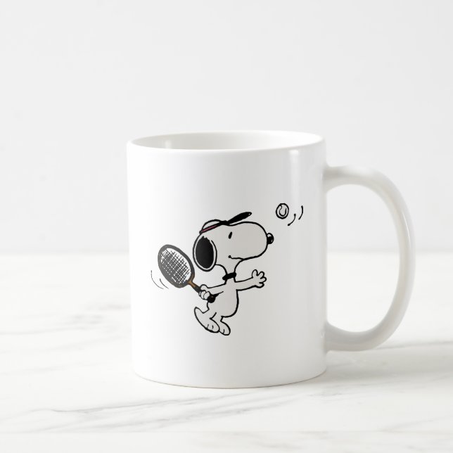 Peanuts | Snoopy Plays Tennis Coffee Mug (Right)