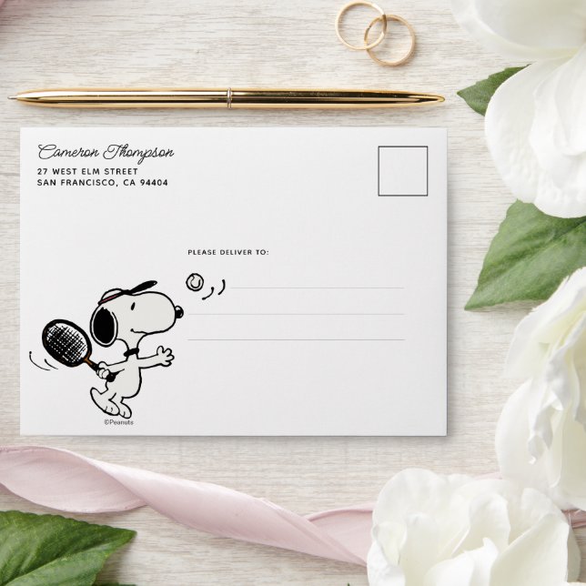 Peanuts | Snoopy Plays Tennis Envelope (Wedding)