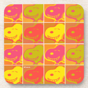 Peanuts   Snoopy Pop Art Pattern Coaster