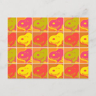 Peanuts   Snoopy Pop Art Pattern Postcard