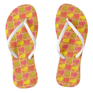 Peanuts Snoopy Pop Art Pattern Thongs