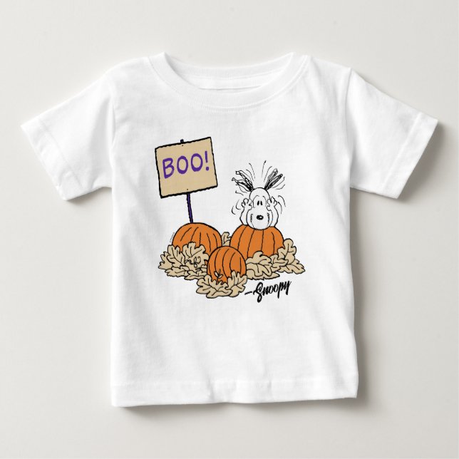 Peanuts | Snoopy Pumpkin Patch Boo! Baby T-Shirt (Front)